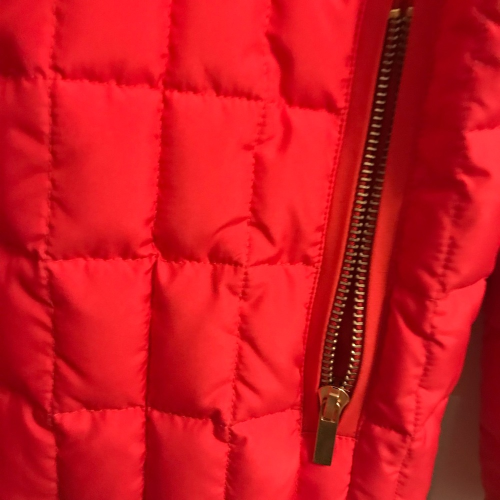 J. Crew Lightweight Red Puffer Jacket - image 3